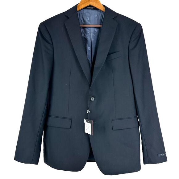 John Varvatos NWT Bedford Navy Size 40R Blazer Sportcoat Wool Blend 2 Button - Picture 1 of 9